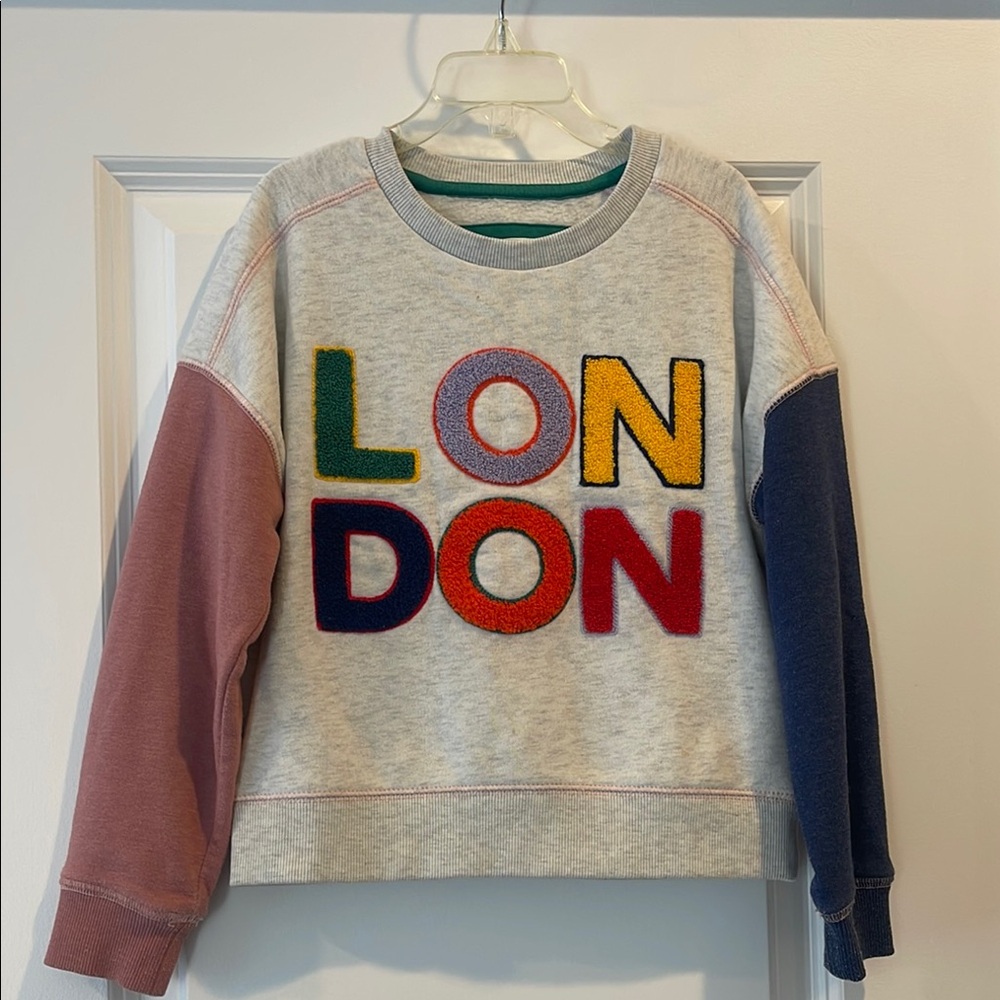 BODEN Girls Crop London Sweatshirt